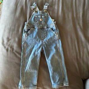 2T carhartt overalls denim